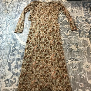 Vintage Floral mesh dress